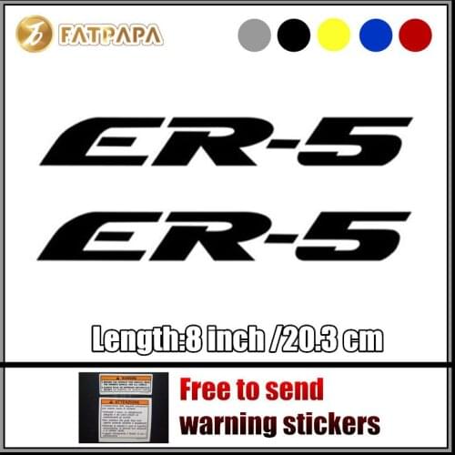Motorcycle bike Fuel tank Wheels Fairing notebook Luggage helmet MOTO Sticker decals For Kawasaki ER5 ER 5