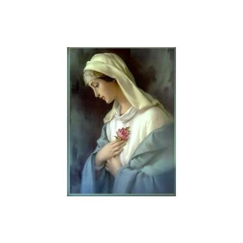 The Madonna people Arts Handmade Needlework Embroidery DIY Aida Cross Stitch Kit Crafts 14CT Unprinted Home decoration