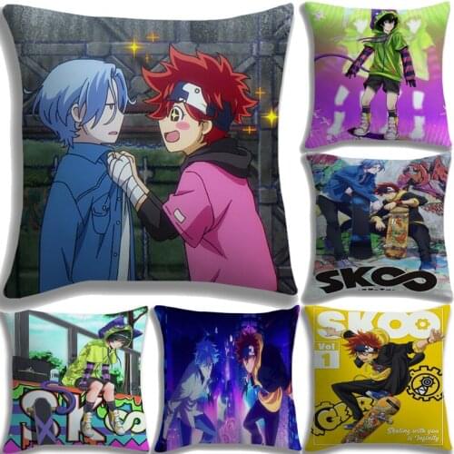 New Decorative SK8 The Infinity Pillow Cover Cartoon SK8 Pillow Case Decorative Throw Pillow Cover Seat Sofa Anime Cushion Cover