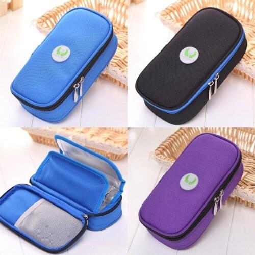 Portable diabetic insulin cooler bag refrigerated pen storage box medical insulated travel case ice pack cooler bag cool bag