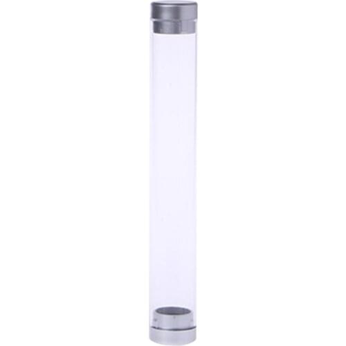 Transparent Cylinder Case Pen Storage Box Stationery Organizer School Office Use
