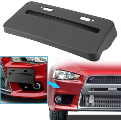 Auto Front Bumper Install License Plate Frame Relocator Base For Mitsubishi Lancer GTS EVO X 2008-2018 License Plate Bracket
