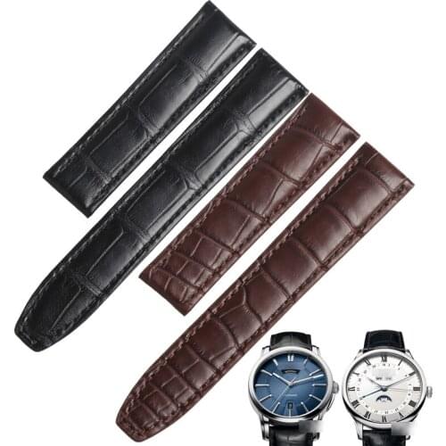 WENTULA watchbands for Maurice Lacroix PONTOS PT6158 PT6168 alligator skin /crocodile grain watchbands man