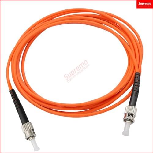 ST/UPC-ST/UPC Simplex,Diameter3.0mm 62.5/125 OM1 Multimode Fiber Optic Patch Cord,Length 1M 2M 3M 5M 10M or Accept customization
