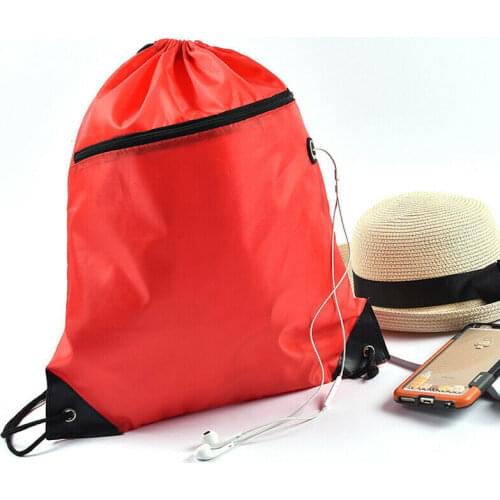 Cinch Sack School Gym Storage Duffle Backpack Pack Drawstring Bag Pouch