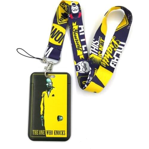 Breaking Bad Anime Lanyard Badge Holder ID Card Lanyards Mobile Phone Rope Key Lanyard Neck Straps Keychain Key Ring