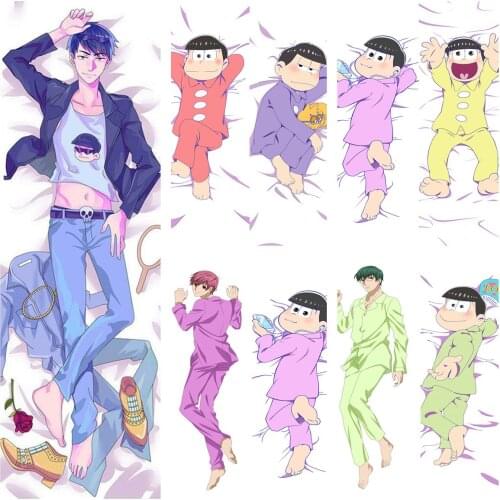Japanese Anime Otaku Man Dakimakura Osomatsu-san Anime Dakimakura Hugging Body throw Pillow Case cover