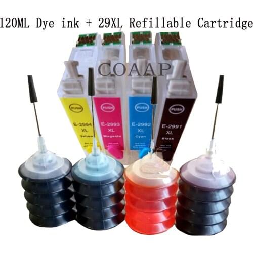 1 Set T2996 Empty cartridge + 120ml Dye ink for Compatible EPSON XP-235 XP-335 XP-432 XP-435 XP-332 XP-442 XP-342 XP-345 XP-247