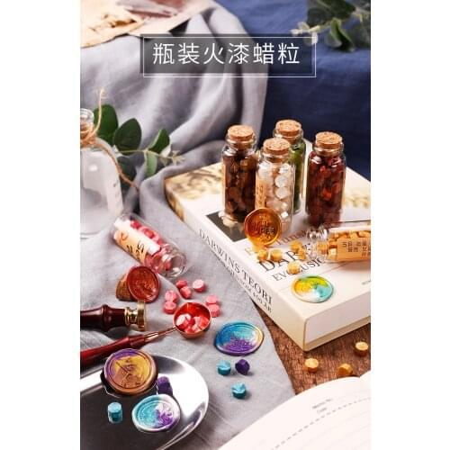 100Pcs Seal Stamp Wax Vintage Wax Seal Stamp Tablet Pill Beads for Envelope Wedding Wax Seal Ancient Sealing Wax