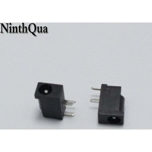 20pcs DC-002 3.5*1.1 mm / 3.5-1.1mm DC Power Socket Connector DC002 Panel Mounting Jack Adaptor 180 Degrees Pin