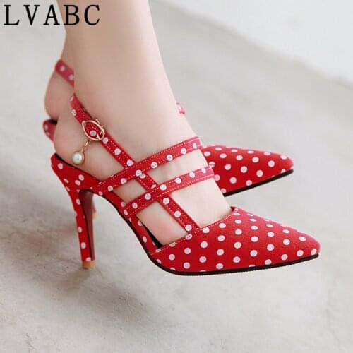 2021 new womens sandals simple buckle fashion shoes large size 31-47 sweet red party wedding shoes high heels womens sho