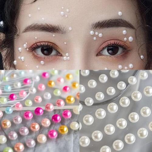 3D Nail Pearl Sticker Back Glue Mini Beauty DIY Nails Art Decoration Tools Manicure Accessory наклейки на ногти
