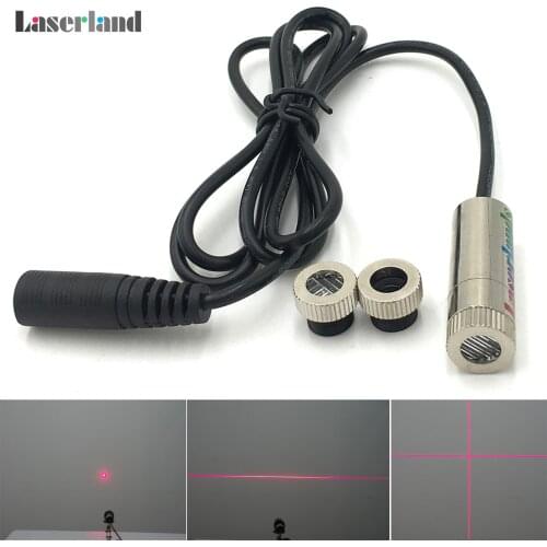 3in1 30mw/100mW Focusable 650nm 660nm Red Laser Module Diode DOT/LINE/CROSS w/ Adapter