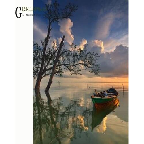 Sailing sea art diamond embroidery 5d DIY diamond painting cross stitch full square rhinestone mosaic unfinished home decoration