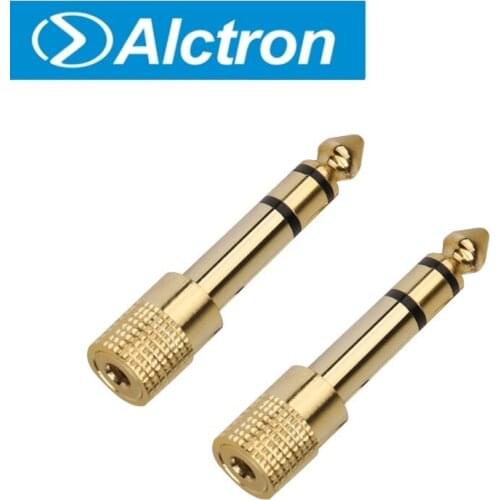 2pcs/set or 5pcs/set Alctron C2114 3.5mm to 6.35mm audio adapter used in studio, stage performance