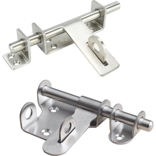 Stainless steel door bolt wood door latch gate home window hotel security lock household hardware part