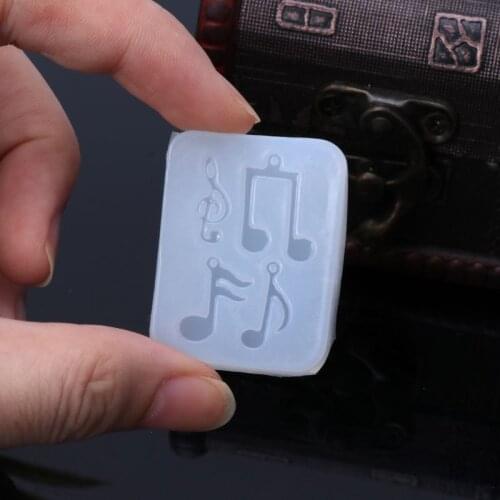 Musical Note Pendant Silicone Mold Resin Jewelry Fondant Cake DIY Mould Tools