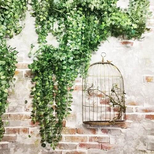 Wisteria Artificial Flower Vine Ivy Leaf Garland Silk Rose Flowers Rattan String Vine Wedding Arch Flower Home Garden Decoration
