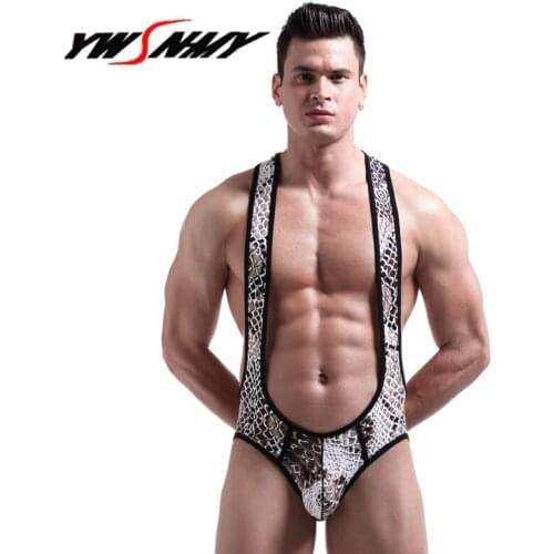 Sexy Mens Onesies Underwear Sexy Men Bodysuit Gay Breathable Body Building Singlet Male Hombre Sling Jumpsuits Undershirt Sleep