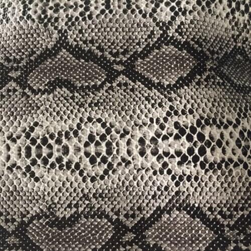 Small snake skin embossed synthetic PU leather environmental decoration belt design materials