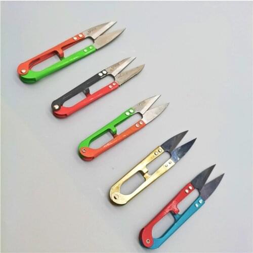 Small scissor yarn scissor thread head huge positive lift U-shaped tool scissor for household fishing yarn trimming scissor