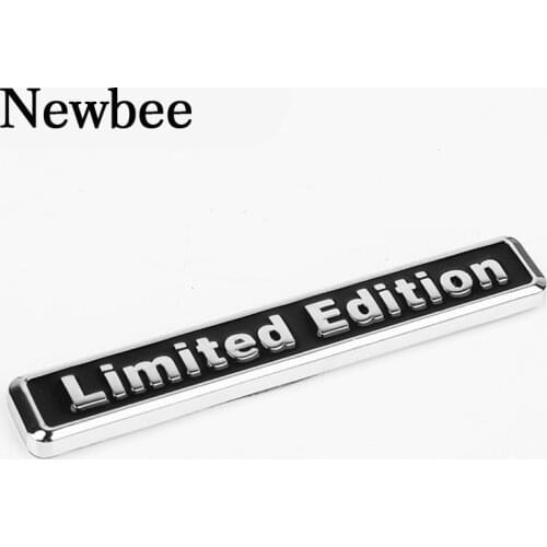 Newbee 3D Chrome Metal Sticker Car Styling Limited Edition Emblem Badge Motorcycle Decal For Suzuki Honda Kawasaki Toyota YAMAHA