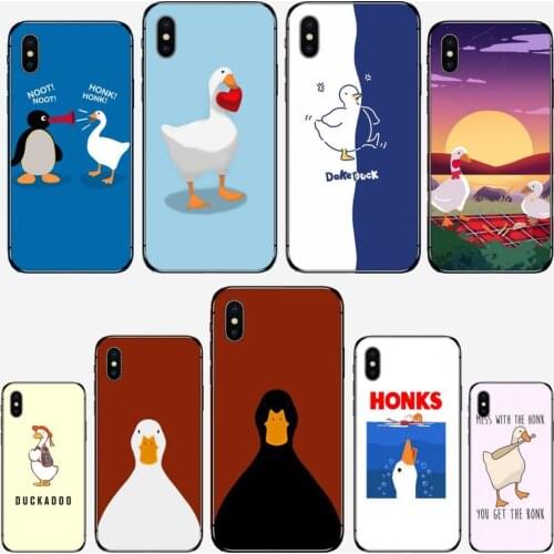 Duck cute funny Phone Case for iPhone 11 12 mini pro XS MAX 8 7 6 6S Plus X 5S SE 2020 XR