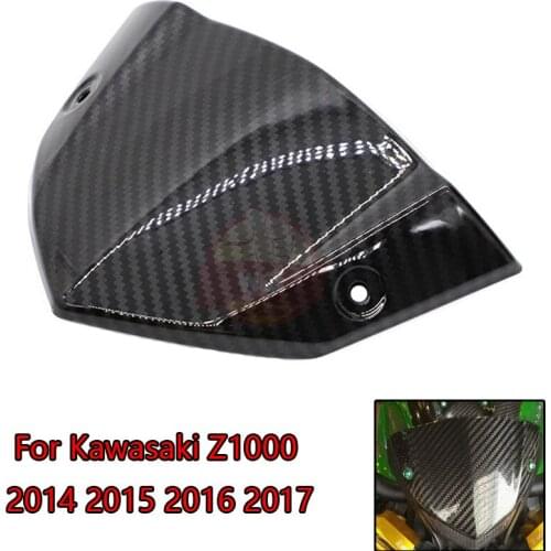 Motorcycle For Kawasaki Z1000 2014 2015 2016 2017 ABS Plastic Carbon Fiber Exterior Windshield Windshield Instrument Fairing