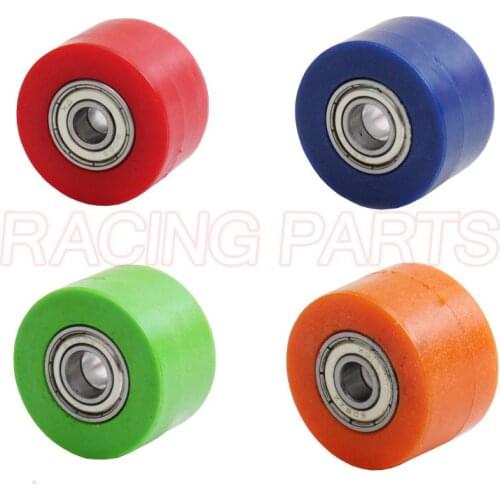 Free Shipping M8 / M10 Drive Chain Pulley Roller Slider Tensioner Wheel Guide For Pit Dirt Street Bike Motorcycle ATV