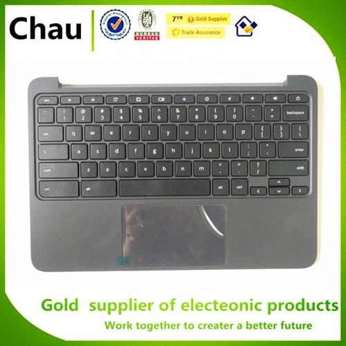 New For HP Chromebook 11 G5 EE Upper Case Palmrest Cover Top Cover With Keyboard Touchpad P/N 917442-001