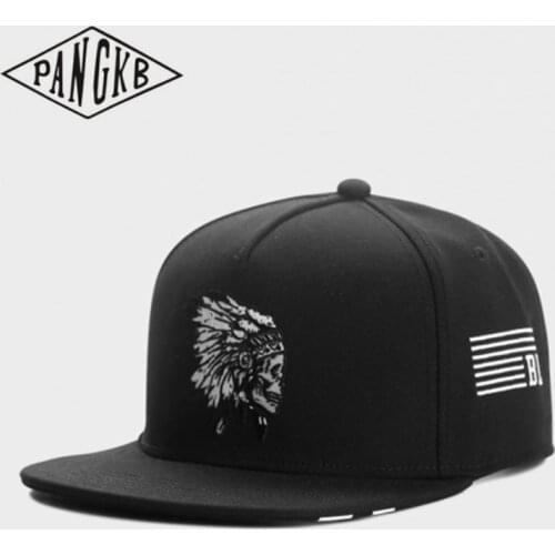 PANGKB Brand CHIEF CAP Indian armed and dangerous hip hop snapback hat for men women adult outdoor casual sun baseball cap