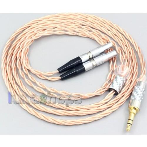 LN007177 Silver Plated OCC Shielding Coaxial Cable For Ultrasone Veritas Jubilee 25E 15 Edition ED 8EX ED15 Headphone