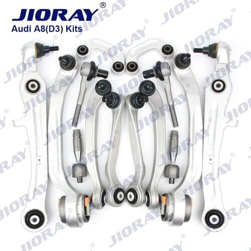 JIORAY Control Arm Ball Joint Stabilizer Link Tie Rod Kits For Audi A8 D3 2002-2010