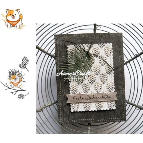 Pine Leaf Cone Plant Metal Cutting Dies Scrapbooking Stencil for DIY Paper Card Decorative Embossing Die Cut Craft Dies New 2019