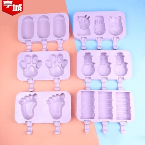 Silicone Ice-Cream Mould Ice Cream Household Silicone Abrasive Tools Homemade Ice Sucker Popsicle Mould Popsicle Artifact