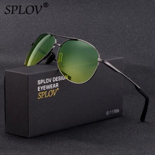 SPLOV Classic Fashion Pilot Driving Sunglasses Men Women Polarized Sun Glasses Retro Metal Frame Eyewear Gafas De Sol UV400