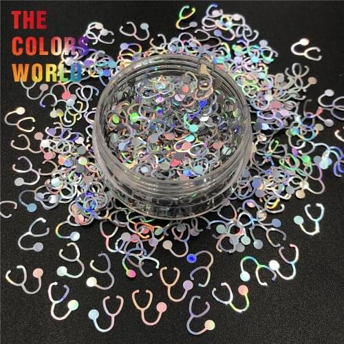 Stethoscope 8MM Nails Glitter Nail Art Decoration Makeup FacePainting Tumblers Crafts DIY Festival Accessories Party Supplies