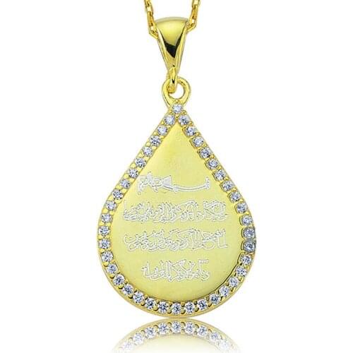 Tevuli 925 Sterling Silver Drop Evil Eye Prayer Lady Necklace