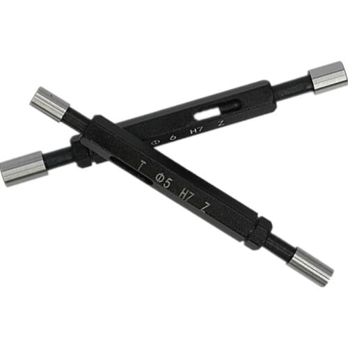 High precision Glossy plug gauge GO/NO GO Gage Metric Gauge H7 Precision Internal smooth Gage Fine,Pitch gap Test Tool 1pcs