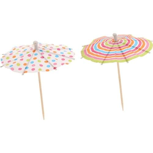 Cocktail Umbrella, 100 Pieces of Decorative Paper Bar Drink Toppings
