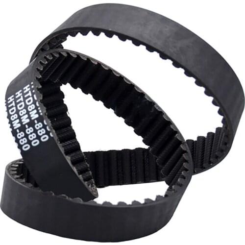 1Pcs HTD 8M-1800 To 8M-1896 Close Loop Timing Belt Black Rubber Drive Synchronous Belts Width 25mm 30mm