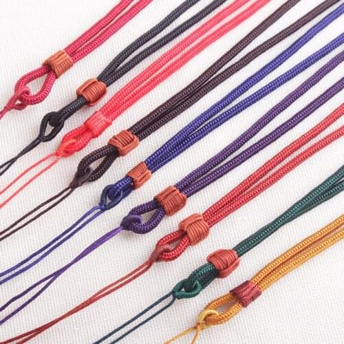 10pcsColors Simple and elegant pendant lanyard jewelry with rope Cord Braided for DIY Necklace Bracelet Jewelry Making Finding