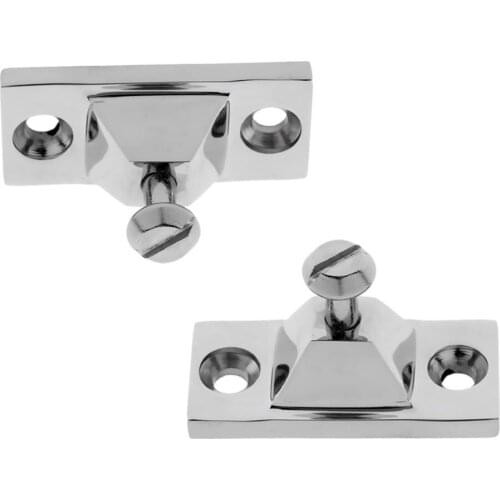 2 Pieces Marine Grade Stainless Steel Bimini Boat Top Side Mount Deck Hinge