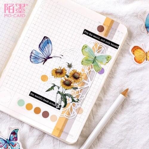 24box Butterfly Garden Cartoon Gift Stationery Good Scrapbook Diary Reward Sticker Student Album Decoration Reward Wholesale New