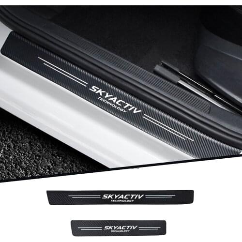 4Pcs Car sticker Interior decoration of the car door For mazda 3 6 2 cx 5 gh bk cx5 cx7 gj gg Auto Accessories
