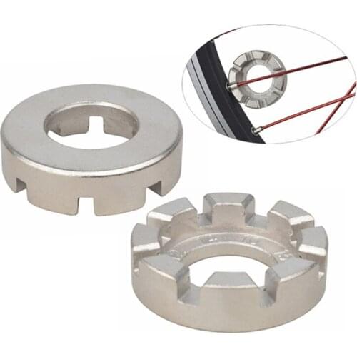 40mm Cycling 6 Way Spoke Nipple Key Bike Wheel Rim Spanner Galvanized Wrench Bicycle Repair Tools