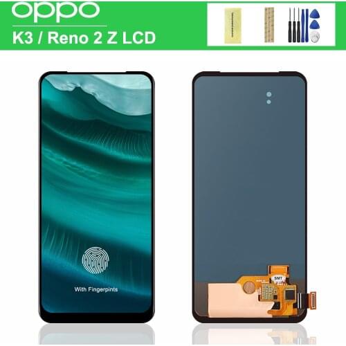 6.53" Super AMOLED For Oppo Reno2 Z Reno 2Z 2 Z LCD Display Screen Touch Panel Digitizer Assembly For Reno 2 F LCD PCKM70