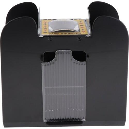 6 Decks Playing Card Shuffler, Automatic Battery Operated Casino Dealer-Travel