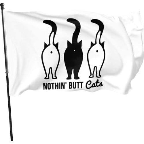 American Flag by U.S. Veterans Owned Nothin Butt Cats Flag 3x5 Ft
