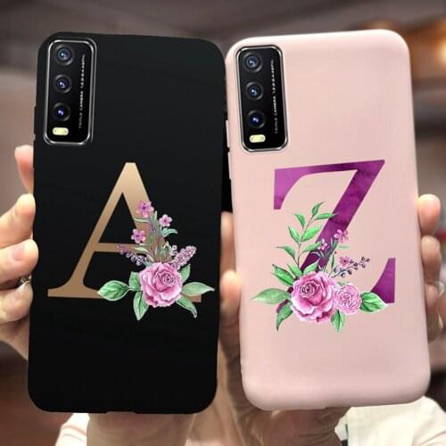 For Vivo Y20 Case Y11s Y12s Y20i Y20s Y20G Cute Letters Soft Silicone Phone Cases For Vivo Y12s Vivo Y 20 i Y20i Y20s Back Cover